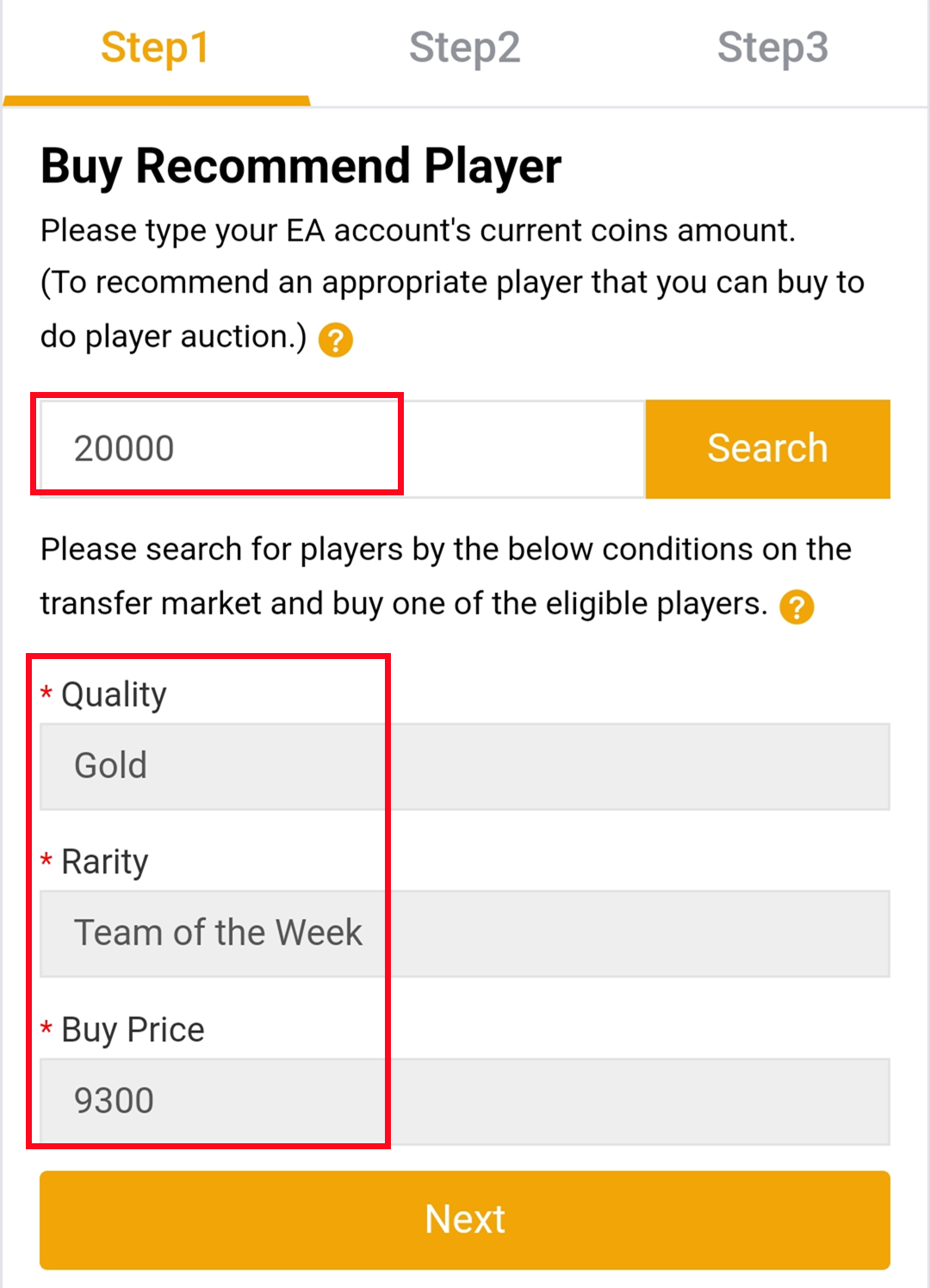 FC 24 Player Recommendation Steps